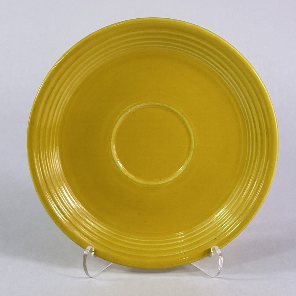 Vintage Fiestaware Genuine Fiesta HLC Original Yellow Retired Saucer Plate Only